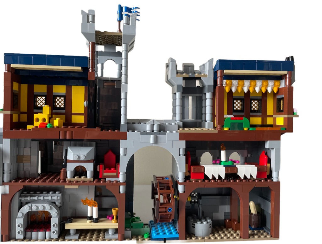 LEGO Creator 3 in 1 31120 Medieval Castle 10305 Lion Knights Castle alt build Rebrickable 6 1024x777