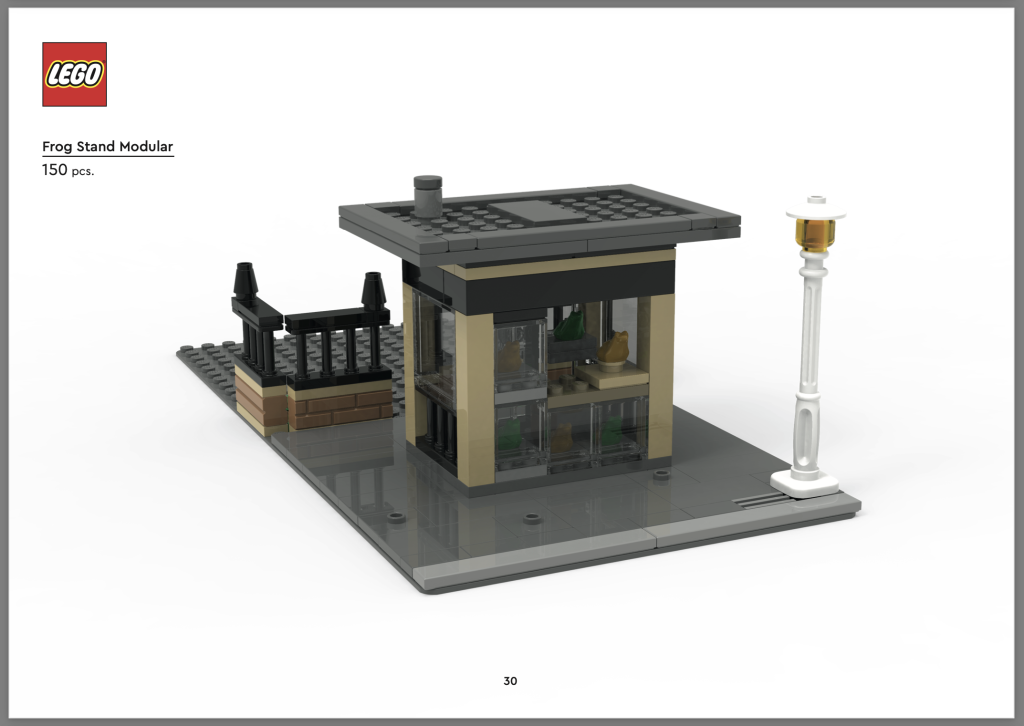 LEGO modular buildings Frog Stand Modular instructions 1024x726