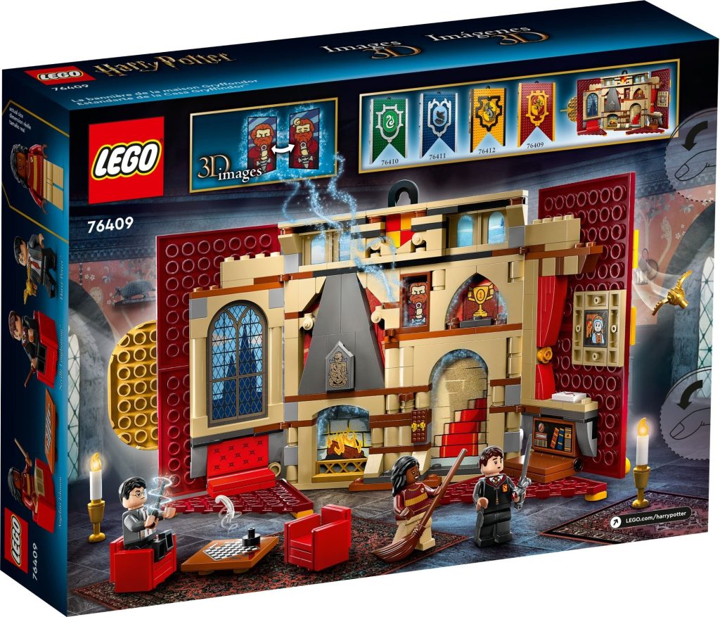 LEGO Harry Potter 76409 Gryffindor House Banner Box Rear 1024x877
