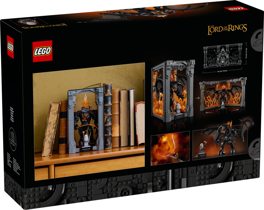 LEGO Icons 10367 The Lord of the Rings Balrog Book Nook box 2 1024x814