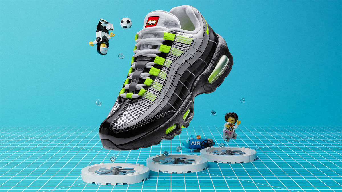 LEGO x Nike Air Max 95 collection includes wearable shoes