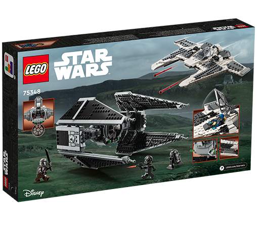 LEGO Star Wars 75348 Mandalorian Fang Fighter VS TIE Interceptor Box 2