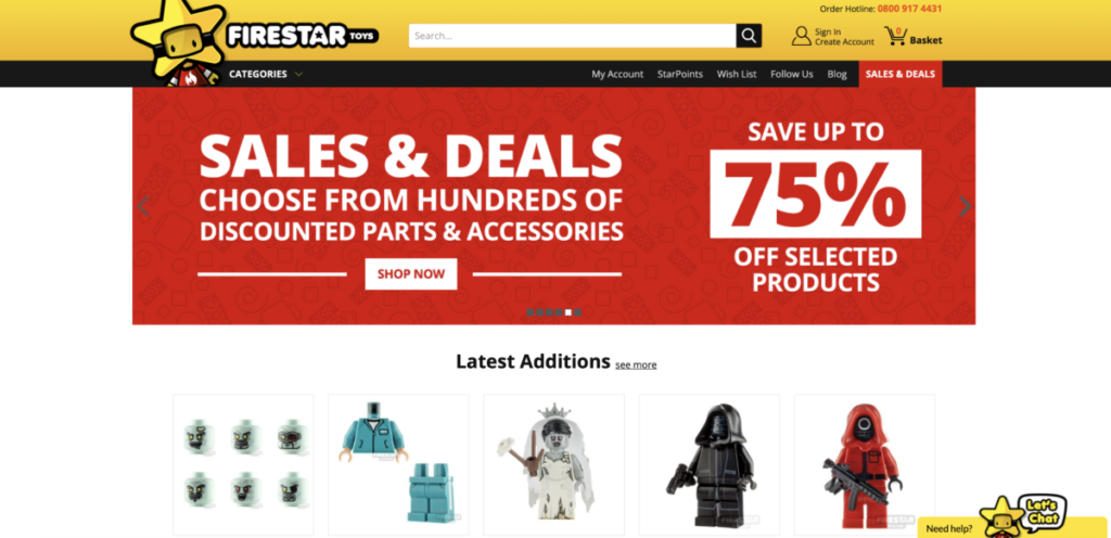 FireStar Toys homepage 1024x496