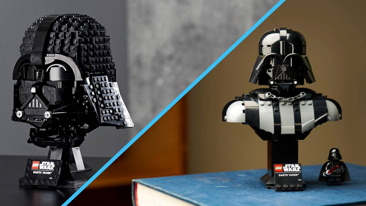 LEGO Darth Vader: from bust to helmet and back again