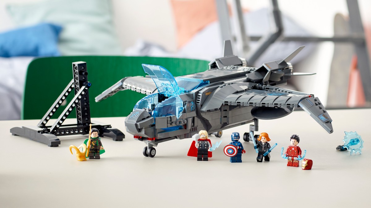 LEGO Marvel 76248 The Avengers Quinjet includes new sticker style