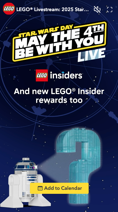 LEGO Star Wars May the 4th livestream event 3
