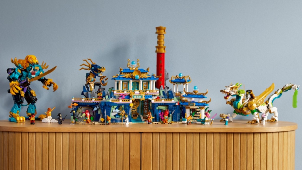 LEGO Monkie Kid 80049 dragon of the east palace 80048 the mighty azure lion 80047 meis guardian dragon lifestyle featured 1024x576
