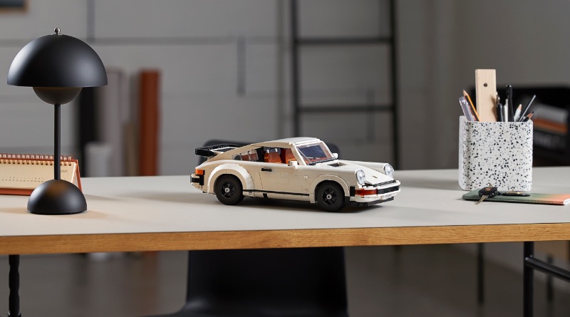 The LEGO 10295 Porsche 911 was designed in a garage