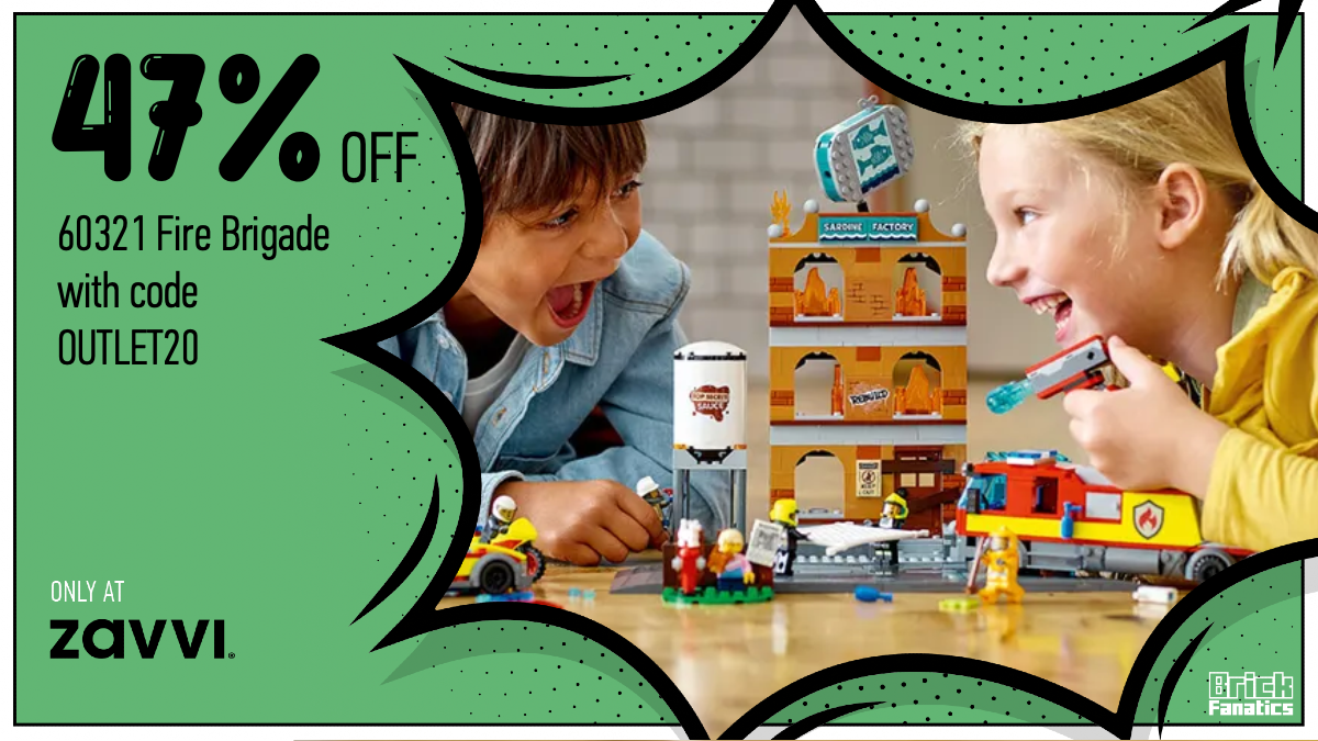 Last chance: 47% off LEGO City 60321 Fire Brigade using this voucher code for today only