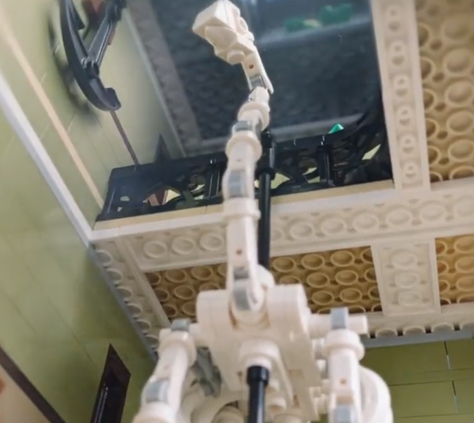 LEGO 10326 natural history museum dino exhibit looking up