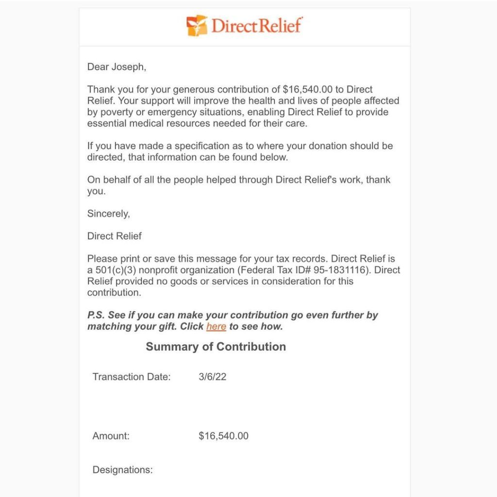LEGO Citizen Brick Direct Relief donation 1024x1024