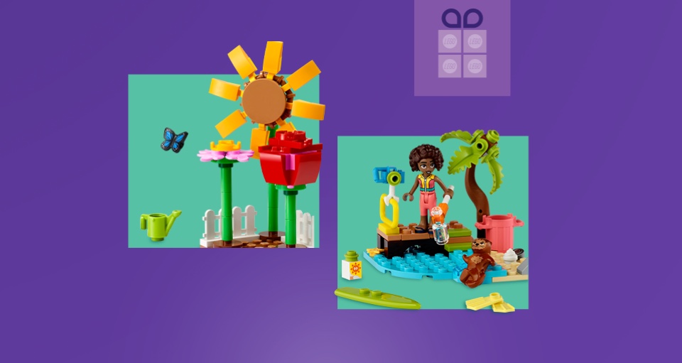 LEGO Friends 30659 Flower Garden and 30635 Beach Cleanup GWPs