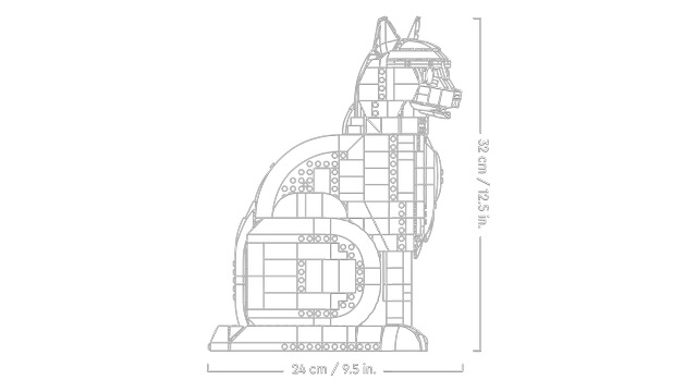 lego 21349 measurements