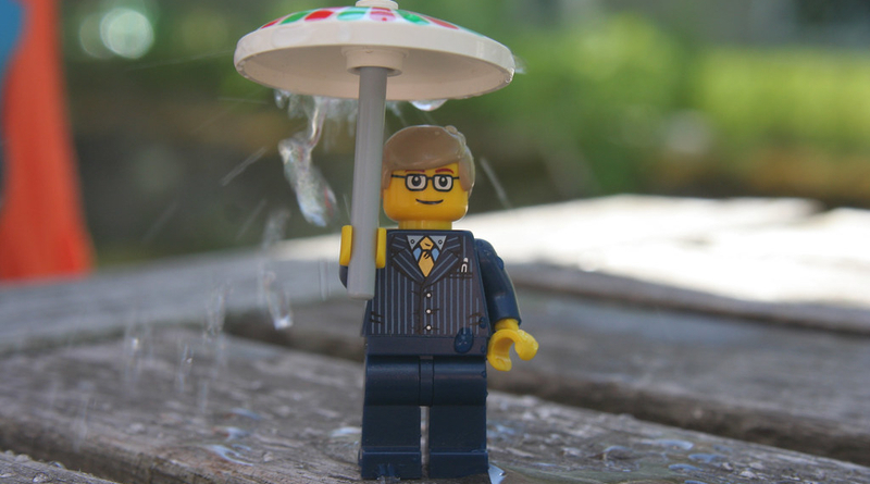 Brick Pic of the Day: Just a spot of rain