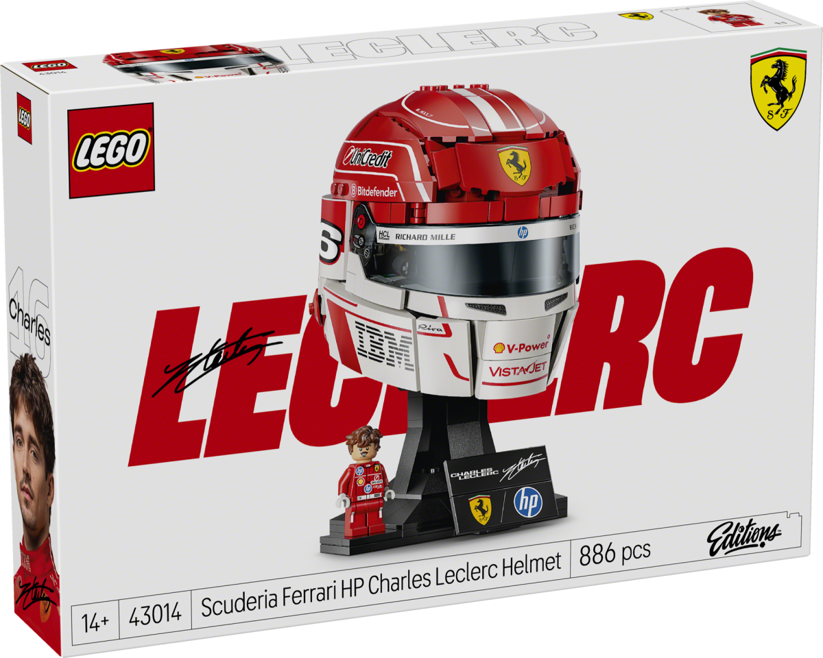 LEGO Editions 43014 Scuderia Ferrari HP Charles Leclerc Helmet 2 1200x960