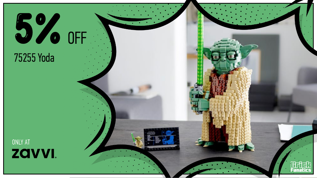 Retired LEGO Star Wars set 75255 Yoda in stock and discounted at Zavvi