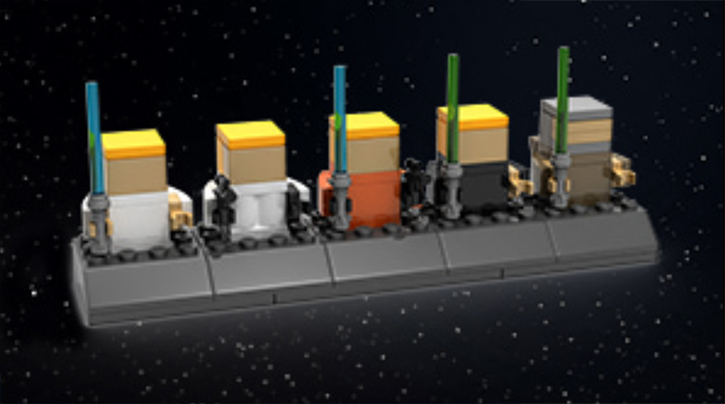 LEGO Star Wars Luke Skywalker make and take at the LEGO Store today