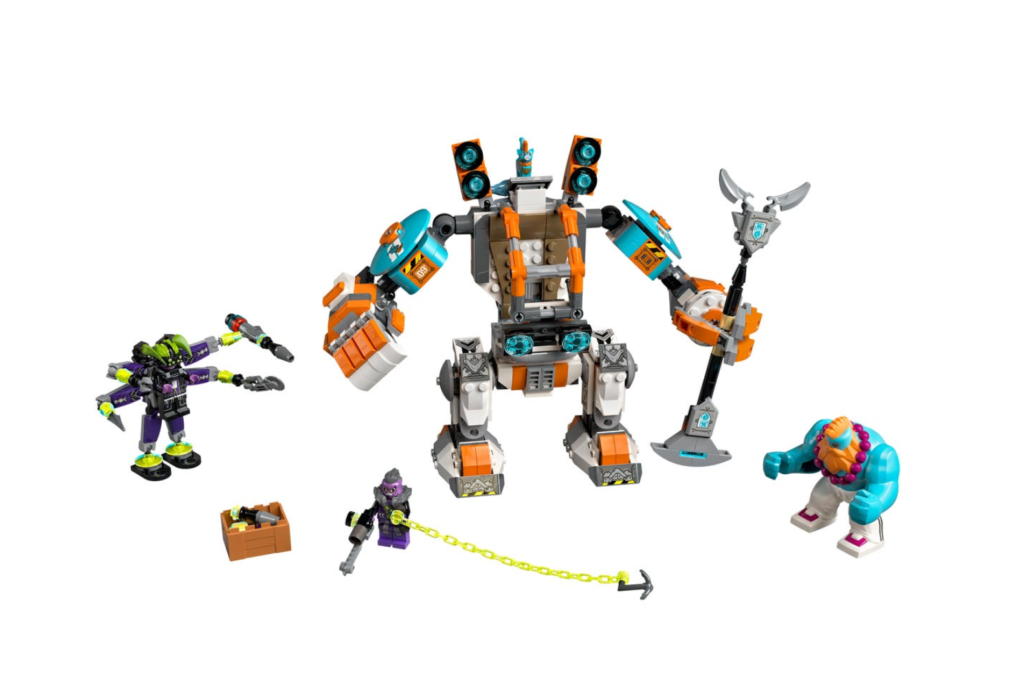 LEGO Monkie Kid 80025 Sandys Power Loader Mech contents