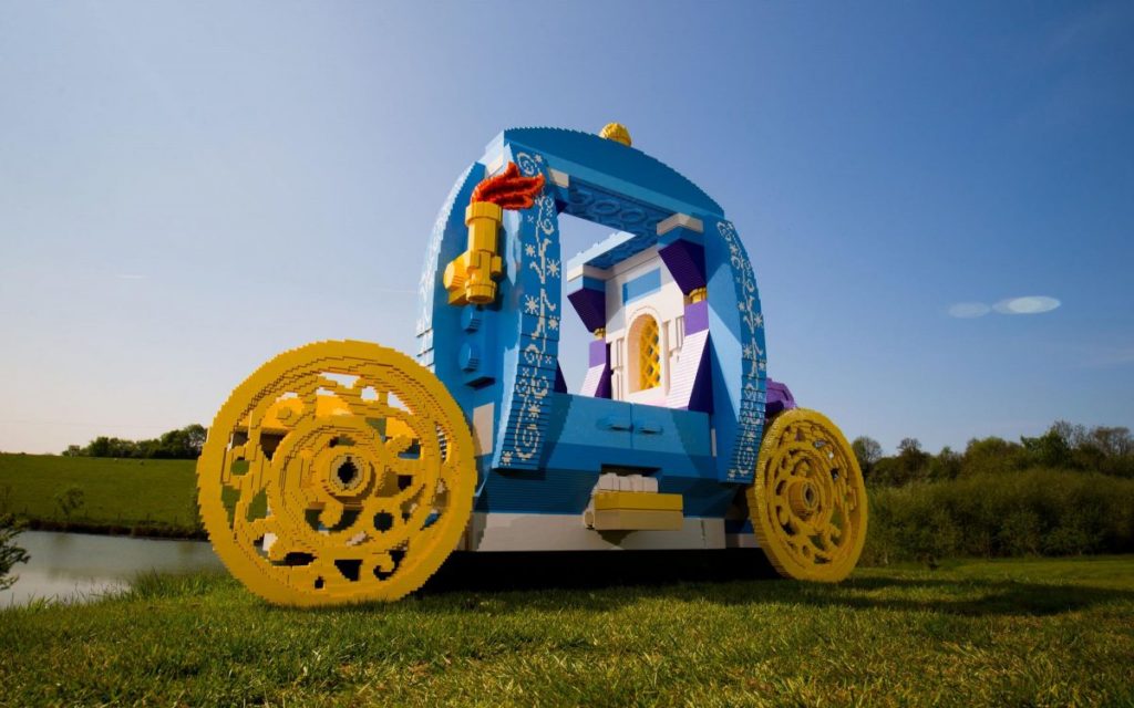LEGO Disney Princess carriage big build tours Tesco stores