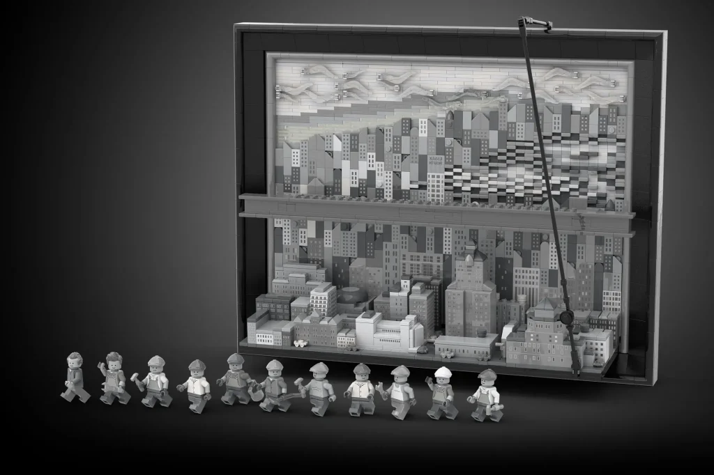 LEGO Ideas Lunch Atop a Skyscraper 3 1024x682