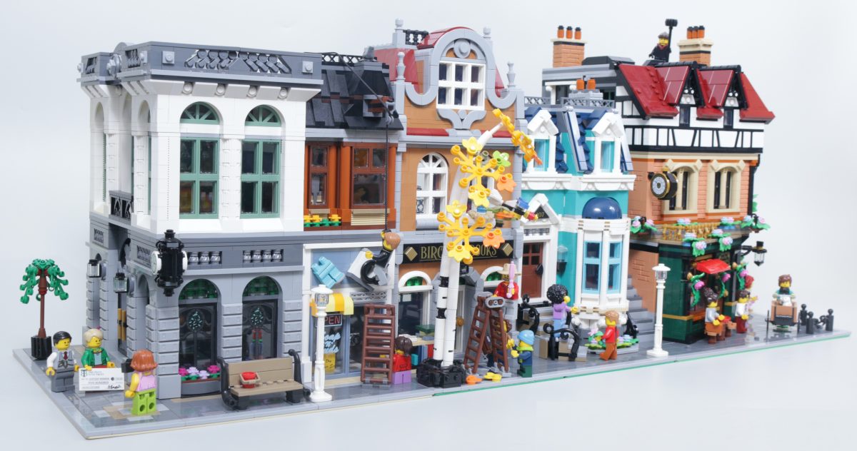 LEGO Icons 10350 Tudor Corner second review plus comparison with 10251 Brick Bank and 10270 Bookshop 2 1200x632