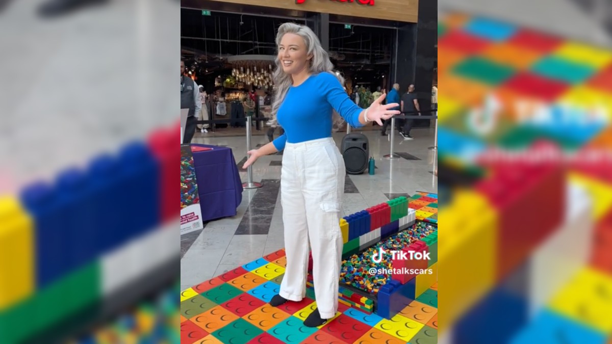 TikTokker walks on LEGO to raise awareness for mental health initiative