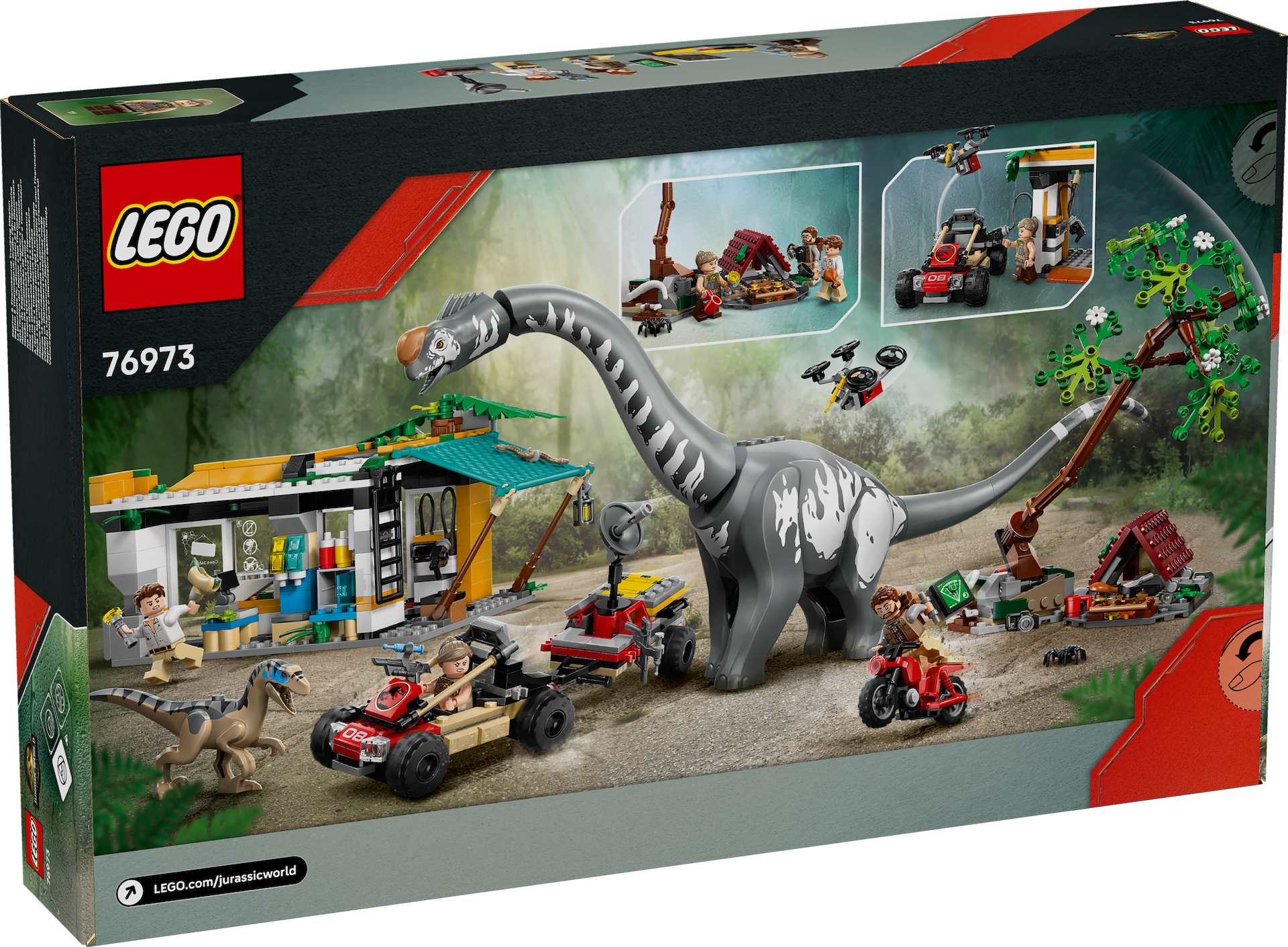 LEGO Jurassic World 76973 Raptor Titanosaurus Tracking Mission 2
