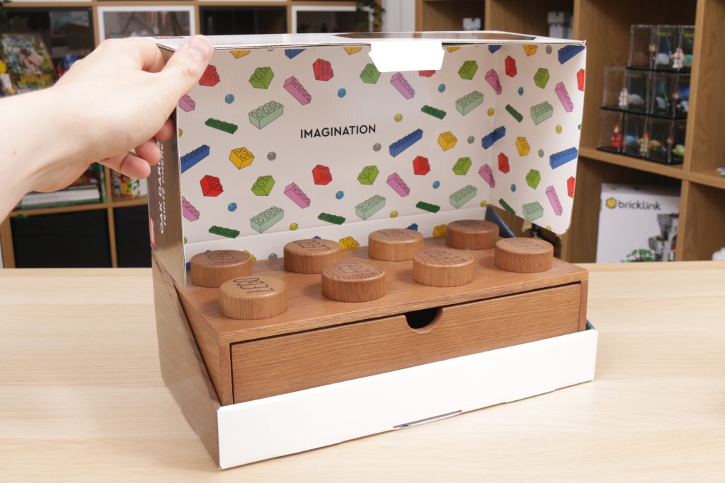 LEGO Room Copenhagen Wooden Desk Drawer 2x2 and 2x4 review 12 1024x683