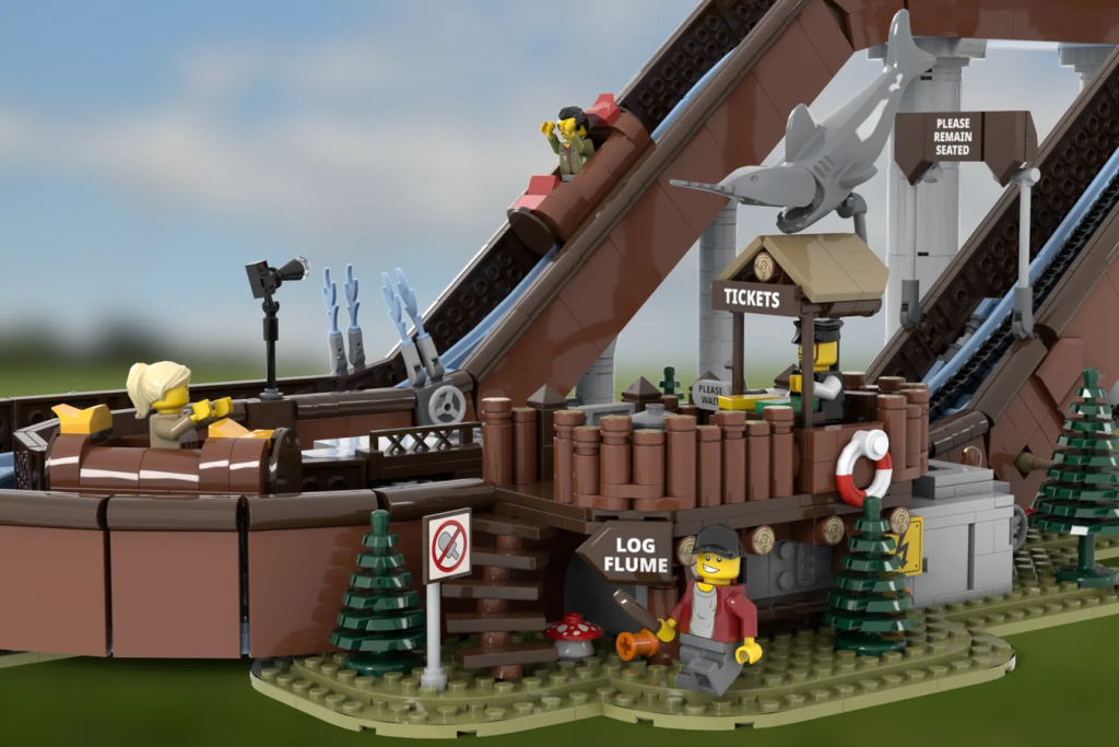 LEGO Ideas Working Log Flume 7 1024x683